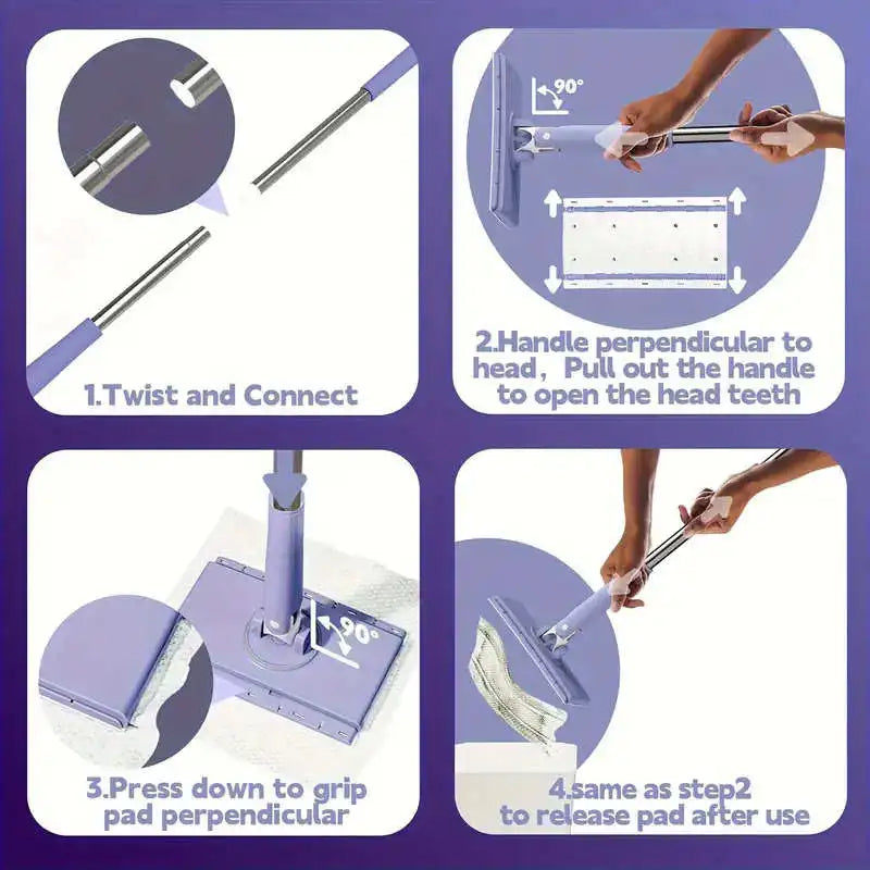 SwiftMop Mini – Hands-Free Cleaning, Maximum Shine!