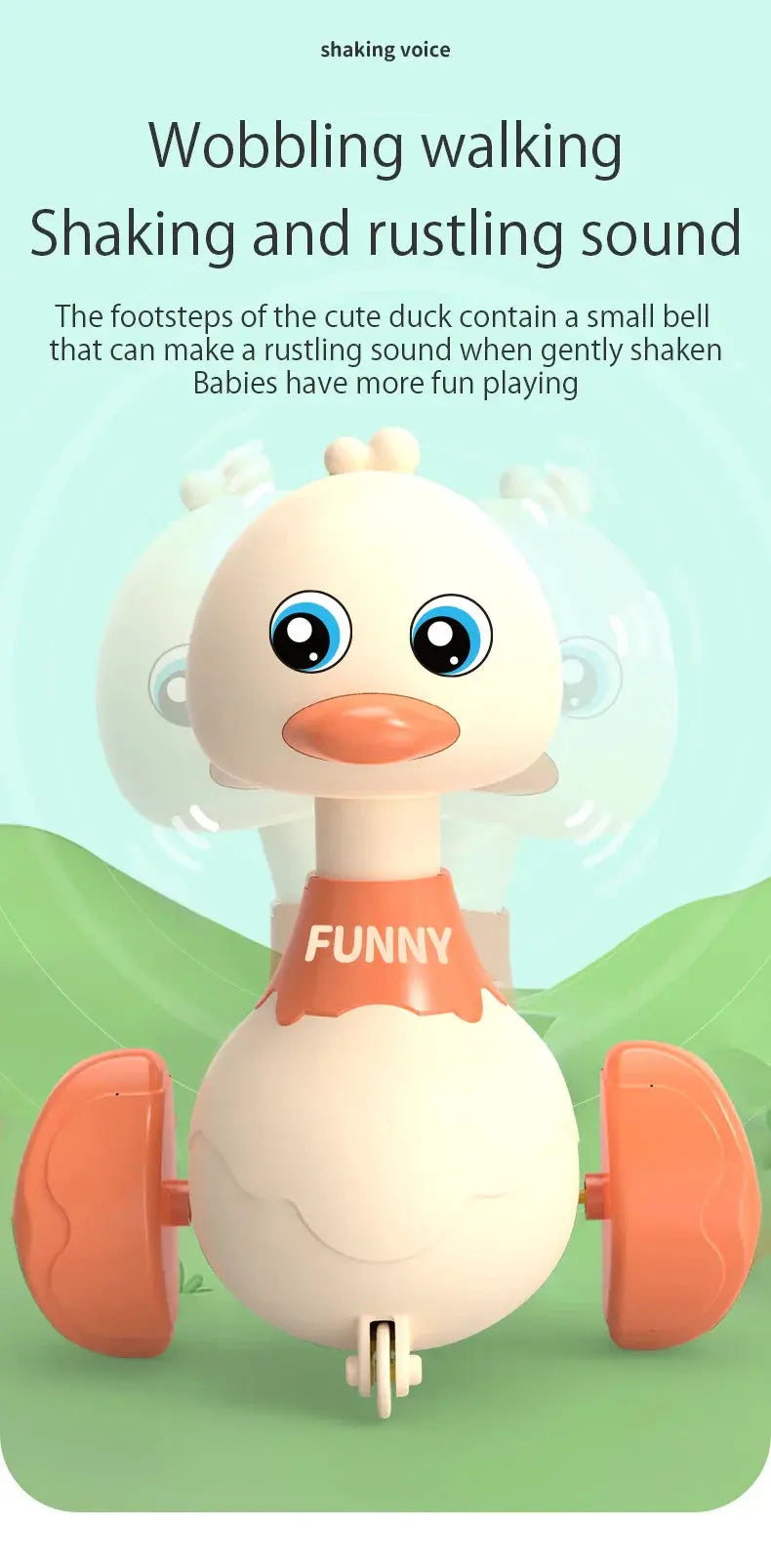 Baby Spielzeug Schaukel Ente Spielzeug Cartoon Presse Fahrzeuge gleiten Tier Trägheit zurückziehen Autos frühe Bildung Spielzeug für Kleinkinder Jungen Mädchen CONUSEA Official Store
