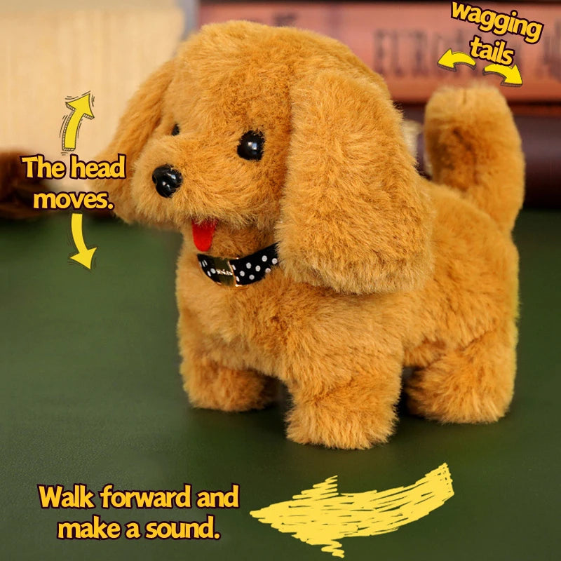 Realistic Electric Simulation Smart Dog Plush Toy Cute Little Puppy