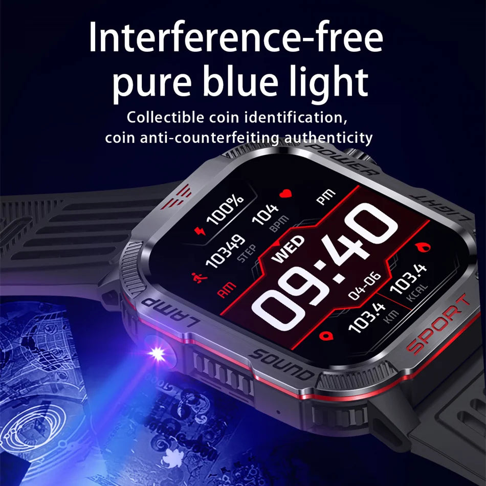 Military GPS Smartwatch – Rugged & Adventure-Ready