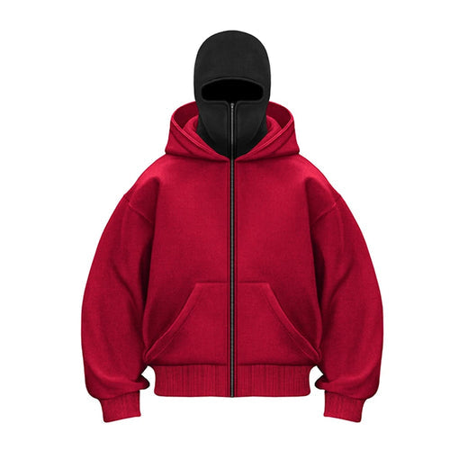 Y2K Gothic Harajuku Double Hat Design Sportswear Winter New Hoodie AliExpress