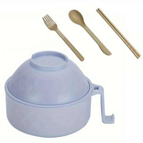 Microwave Ramen Bowl Cooker Set - Wheat Straw Instant Noodles Bowl