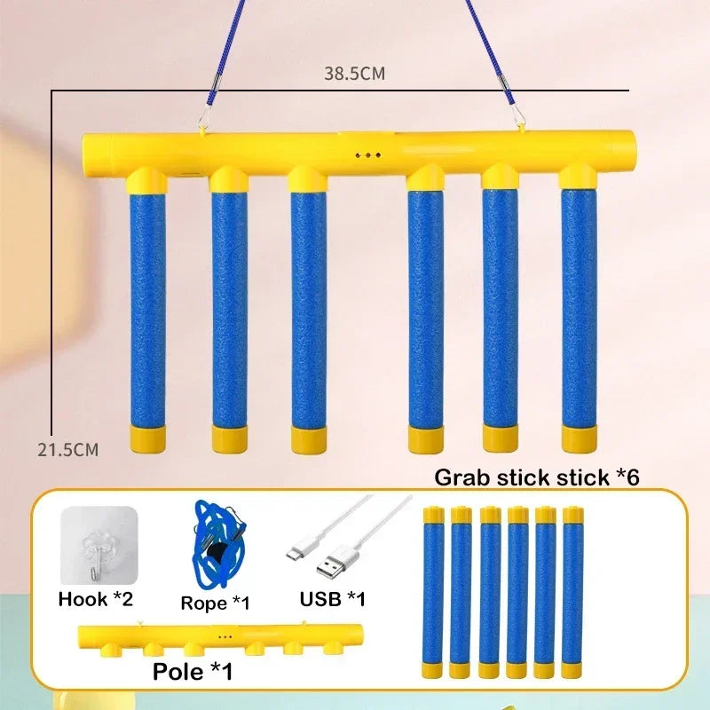 Challenge Falling Sticks Game Stick Catcher Machine Training Reaction Ability Educational Activity Parent-Child Family Party Toy