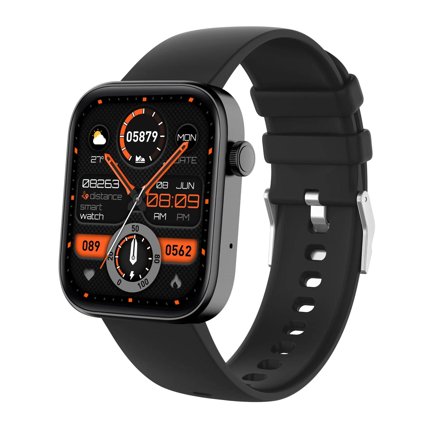 Smart Watch 1.9" Screen | Heart Rate & Health Monitor | Bluetooth