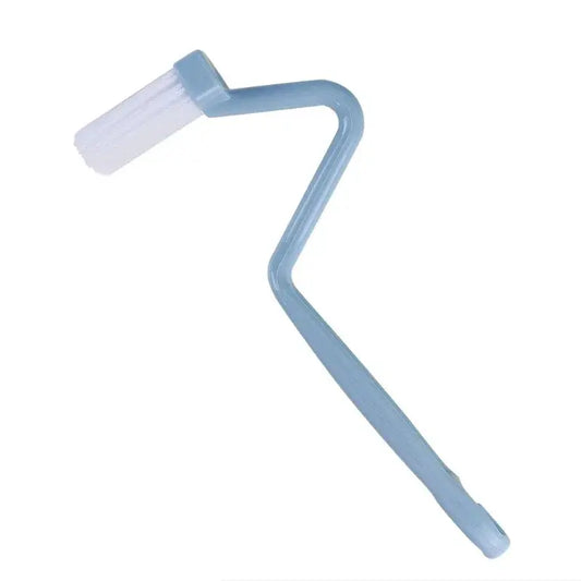 Toilet Cleaning Brush S Shape Portable Wc Scrubber Curved Side Bending