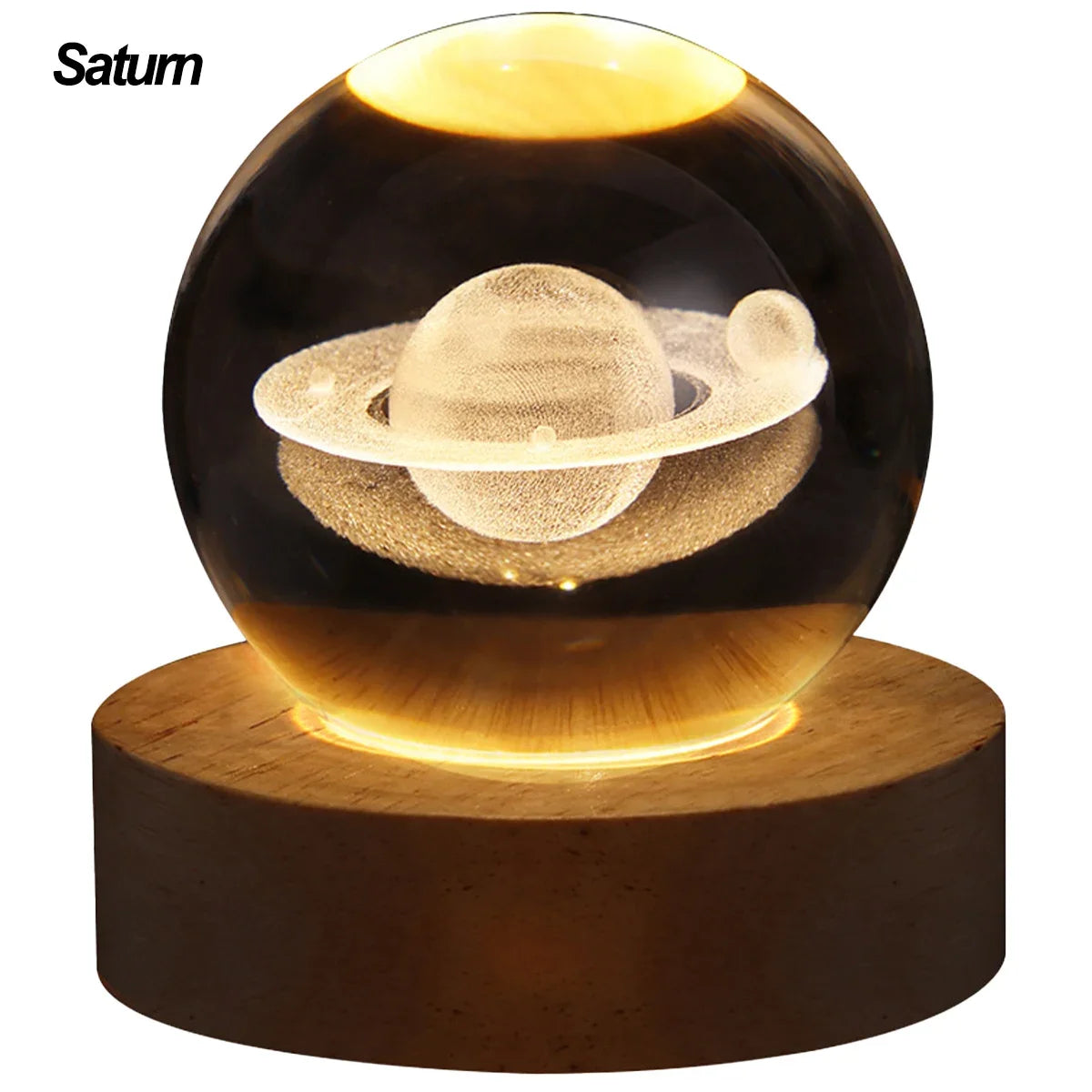 Crystal Ball Night Lights Glowing Sea Jellyfish Astronaut Table Lamp USB Atmosphere Lamp Table Decorations Kid Gifts Night Lamp