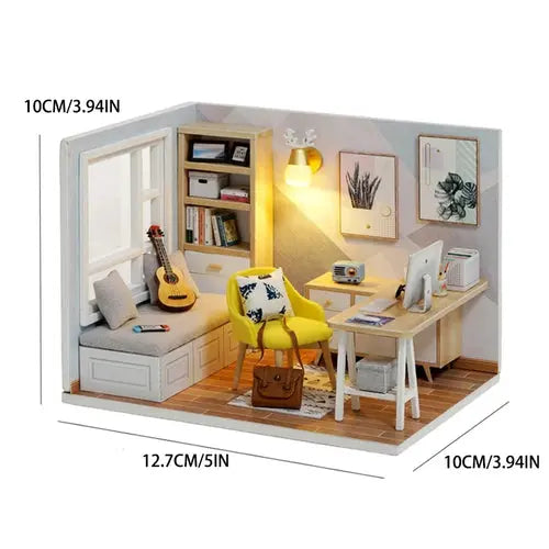 Mini Doll House Kit DIY Flower House Handmade 3D Puzzle Assembly AliExpress