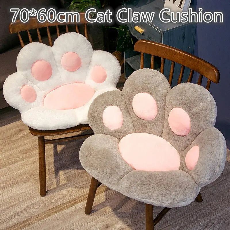 70*60cm Kawaii Cat Paw Plush Toys Cute Soft Stuffed Floor Cushion Chair Sofa Butt Pad for Home Room Decoration Office Nap Dolls Shop1103135394 Store