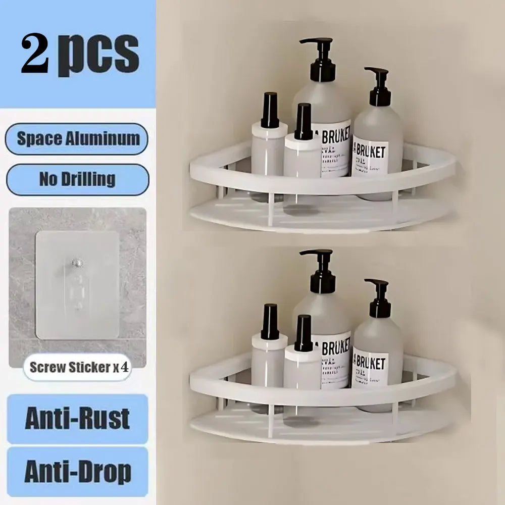 No Drill Wall Mounted Bathroom Shelf Shop1103677105 Store