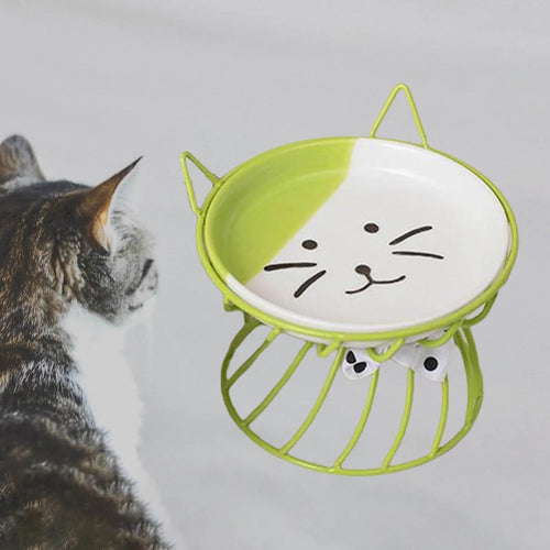 Cat Bowl Dog Bowl Pet Food Water Feeder Drinker Cat Raised Elevated
