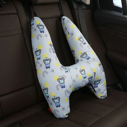 Cute Animal Pattern Kid Neck Head Support U-Shape Children Travel
