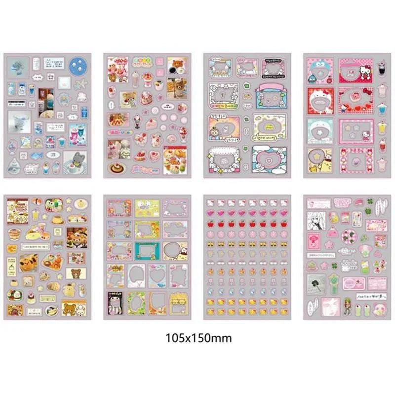 6pcs/10pcs Set Y2K Random Cute Glitter Laser Sticker for Phone Camera Luggage Journal Sticker Kawaii Decoration Sticker Gift