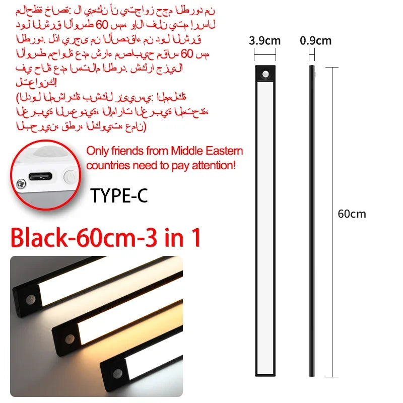 Flexible Motion Sensor LED Strip for Home Lighting
