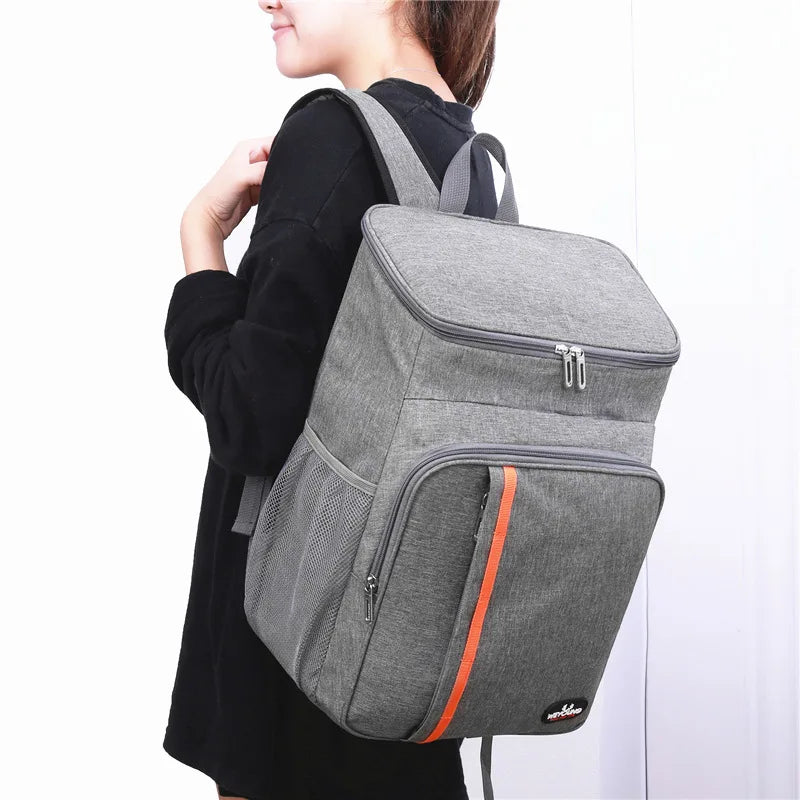 18L Portable Thermal Lunch Bag Food Box Durable Waterproof Cooler Ice