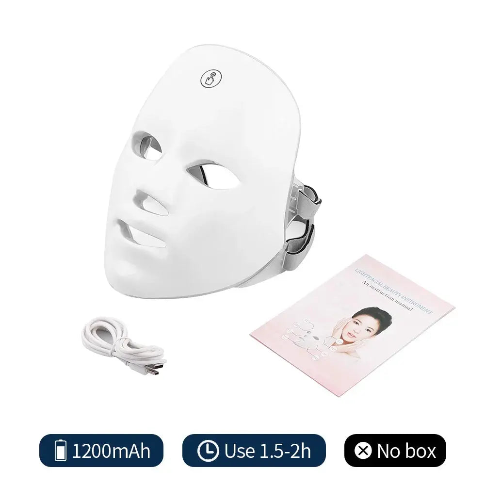 Sam Bam 7-Color LED Photon Facial Mask – Ultimate Skin Rejuvenation foreverlily Store