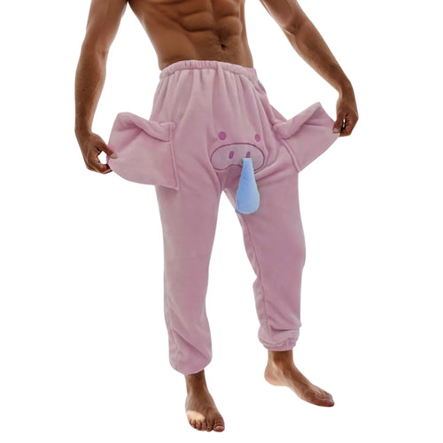 Women Pants Autumn Winter Funny Cute Couple Pajama Pants Squeeze