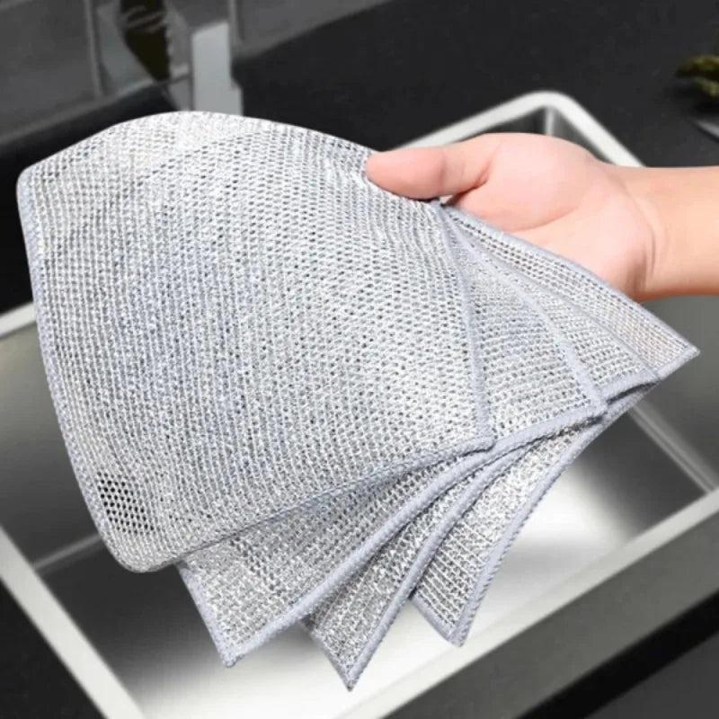 Cotton Rags Kitchen Cleaning Cloth Towels Tea Towel Magic Cloths Metal