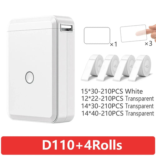 Niimbot D110 Portable Mini Printer Thermal Adhesive Sticker Label