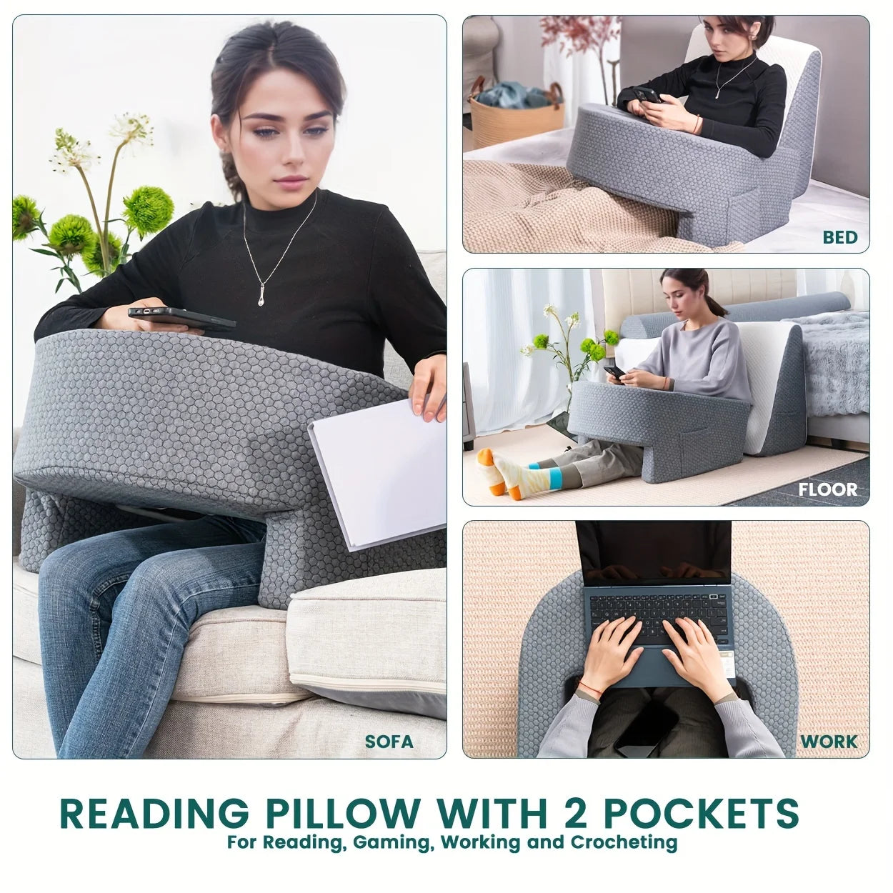 ComfortPlus Ergonomic Lap Desk – Gaming & Reading Made Easy!