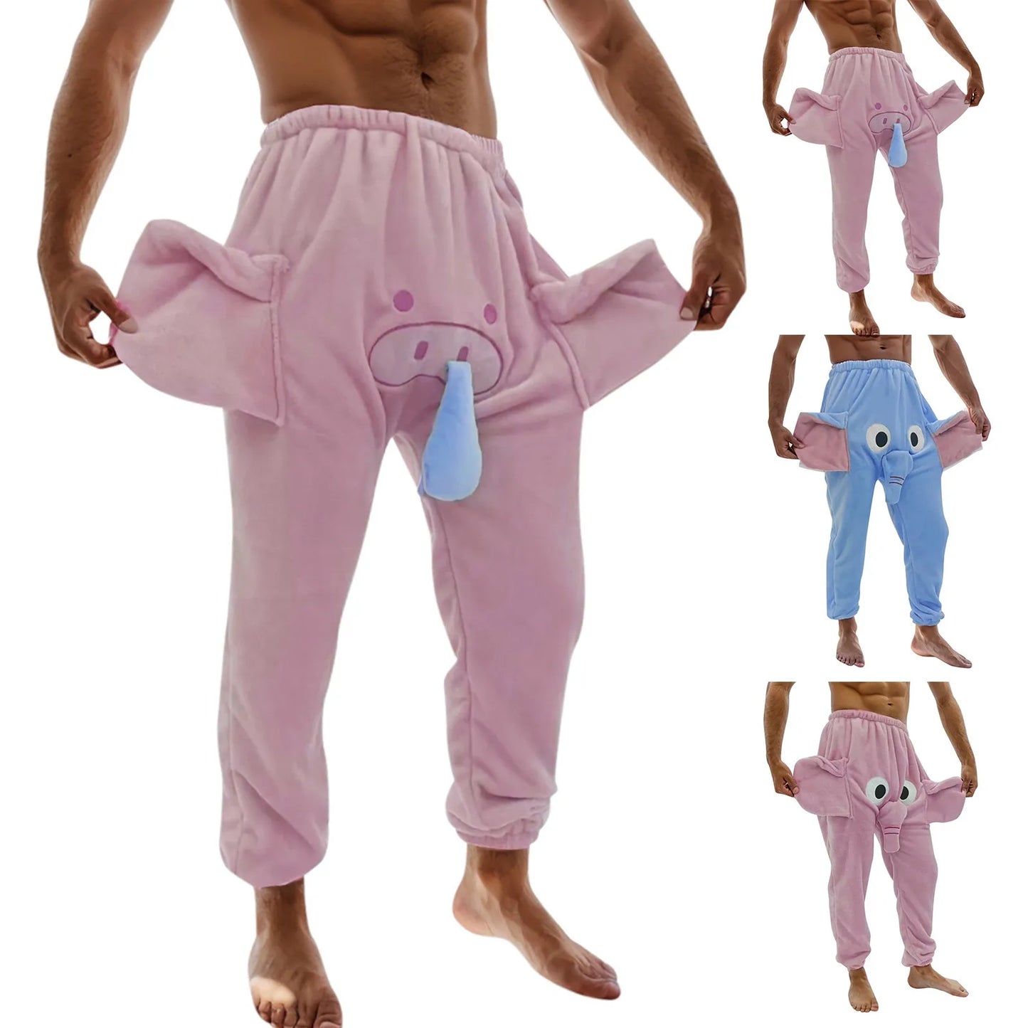 Women Pants Autumn Winter Funny Cute Couple Pajama Pants Squeeze