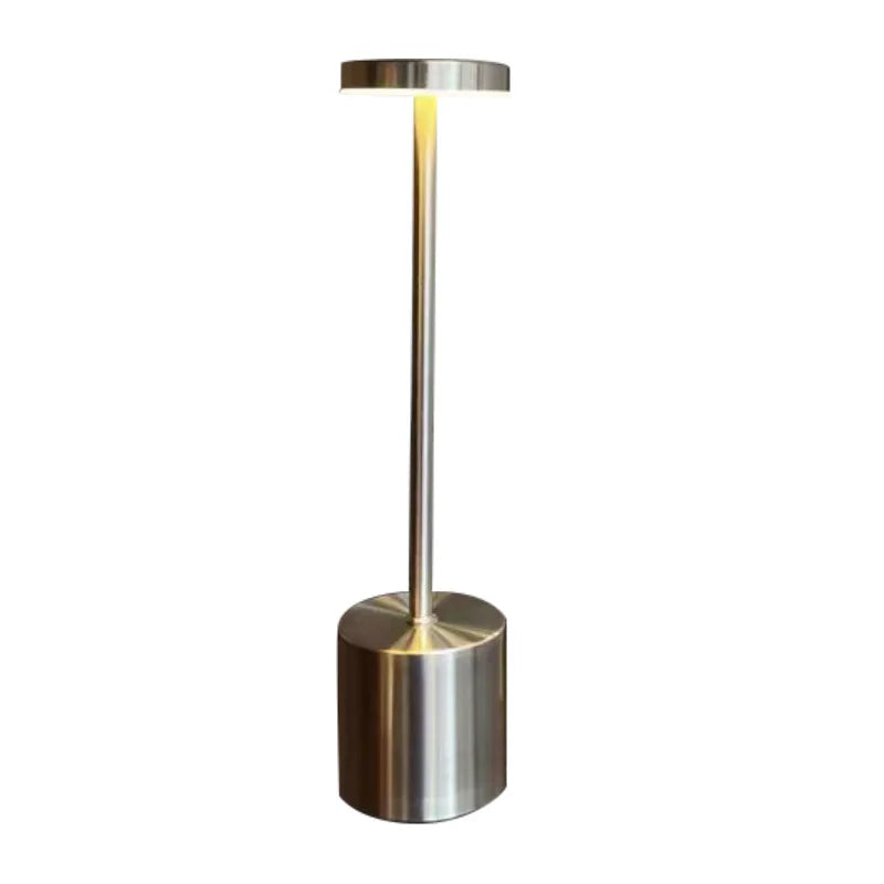 LED Rechargeable, Touch, Metal Table Lamp Bedroom, Living Room, Creative Ambient Light. Indoor Decoration