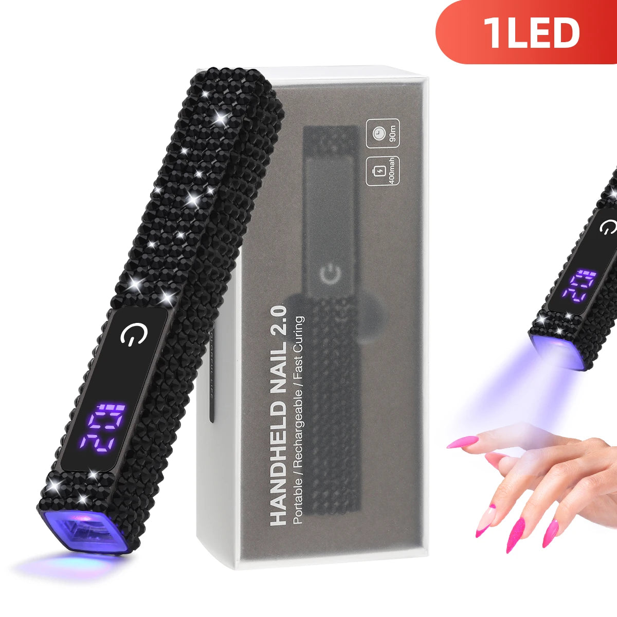 UV LED Nail Lamp Dryer Machine Portable USB Rechargeable Nail Dryer