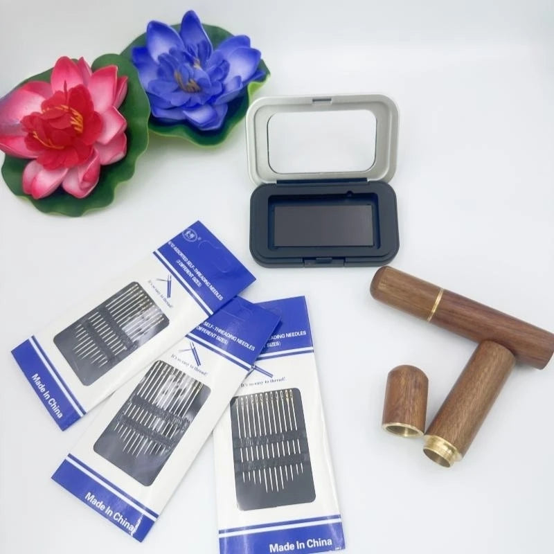 Magnetic Sewing Needles Holder Black Rectangle Sewing Needle Storage
