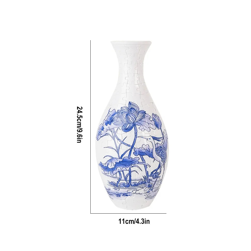Creative Bloom: Build Your Own 3D Puzzle Vase