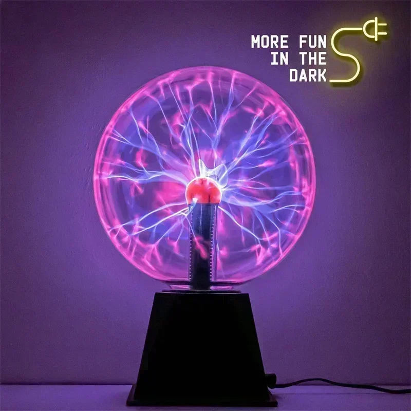 8 Inch Sound Control Magic Plasma Ball Lamp LED Night Light Atmosphere