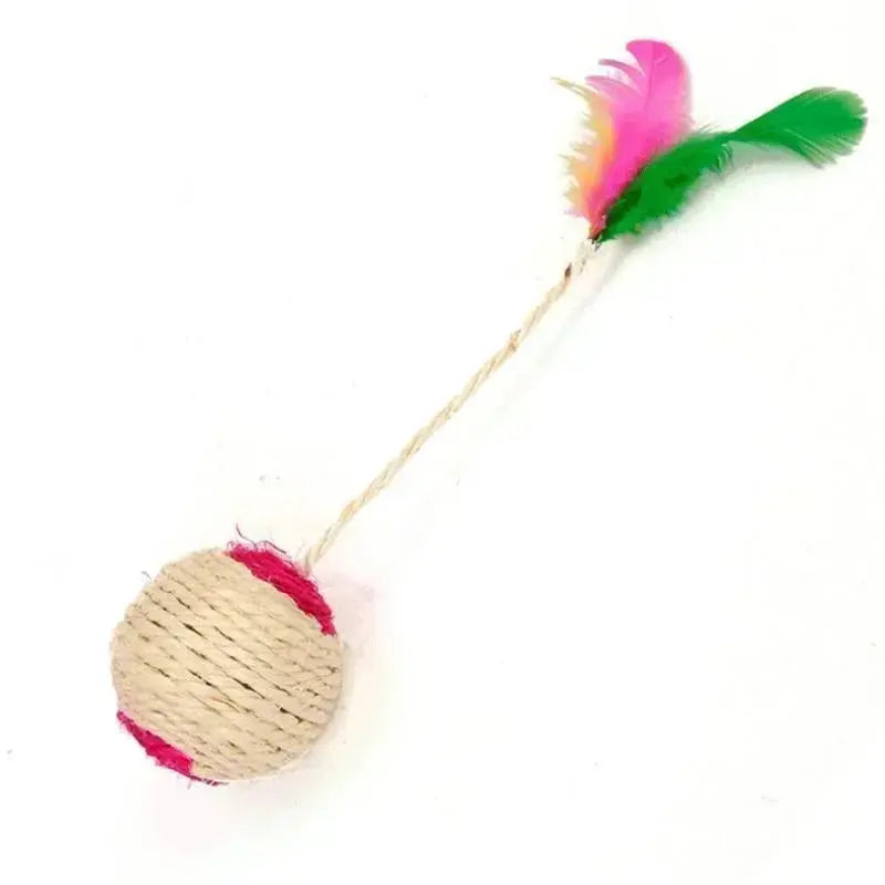 Pet Toys Sisal Scratching Ball Training Interactive Toy for Kitten Pet