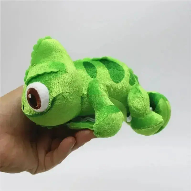 Stock Cartoon Chameleon Plush Toys Soft Stuffed Animals Plushie Toys Pascal Rapunzel Shoulder Decor Fun Toy Girl Kid Xmas Gifts Almond Toy Store
