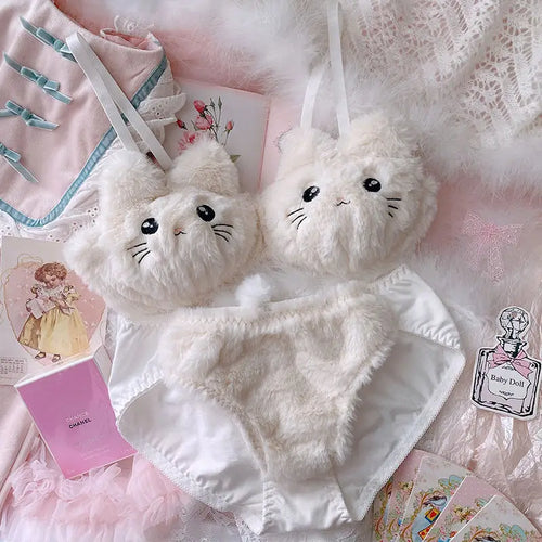Japanese Girls Cute Lingerie For Women Cartoon Bear Students Plush