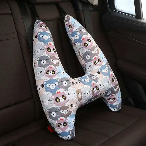 Cute Animal Pattern Kid Neck Head Support U-Shape Children Travel