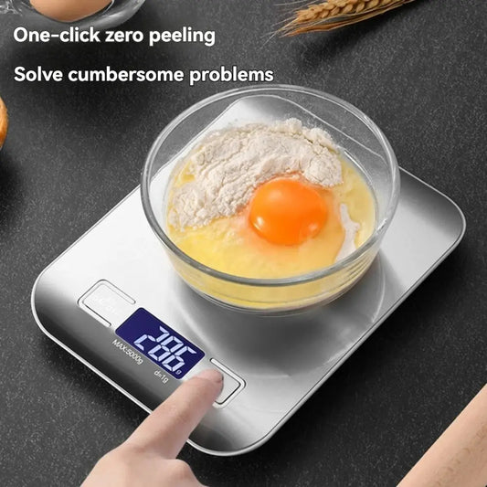 5kg/10kg Flat Kitchen Electronic Scale Baking Tea Gram Scale Household Kg Ingredients Weighing Scale Accurate Portable Scale Shop1103841118 Store
