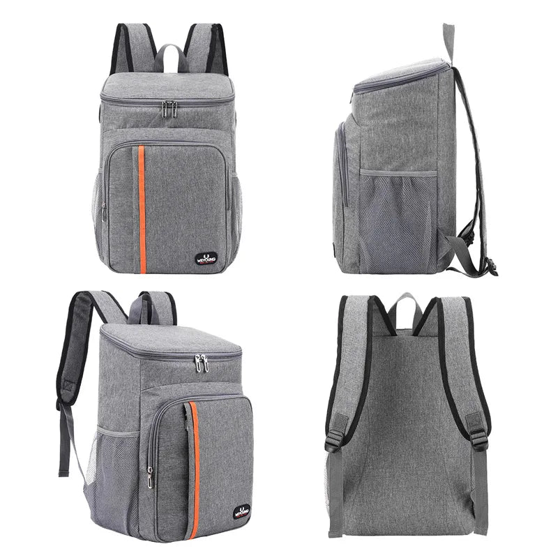 18L Portable Thermal Lunch Bag Food Box Durable Waterproof Cooler Ice