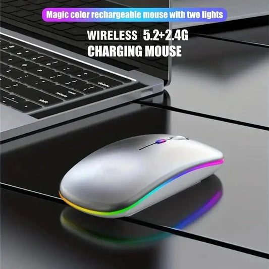 Wireless Mouse Gaming Mouse Backlight USB Compatible RGB Rechargeable AliExpress