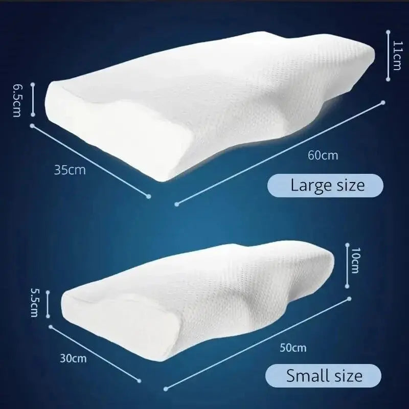 1 pc Memory Foam Bed Orthopedic Pillow Neck Protection Slow Rebound Memory Pillow Butterfly Shaped Health Cervical Neck Relax Living Store