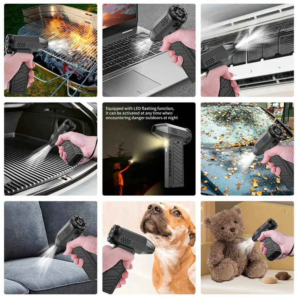 Powerful Turbo Jet Fan Air Blower 130000RPM 52M/S Handheld Type-C