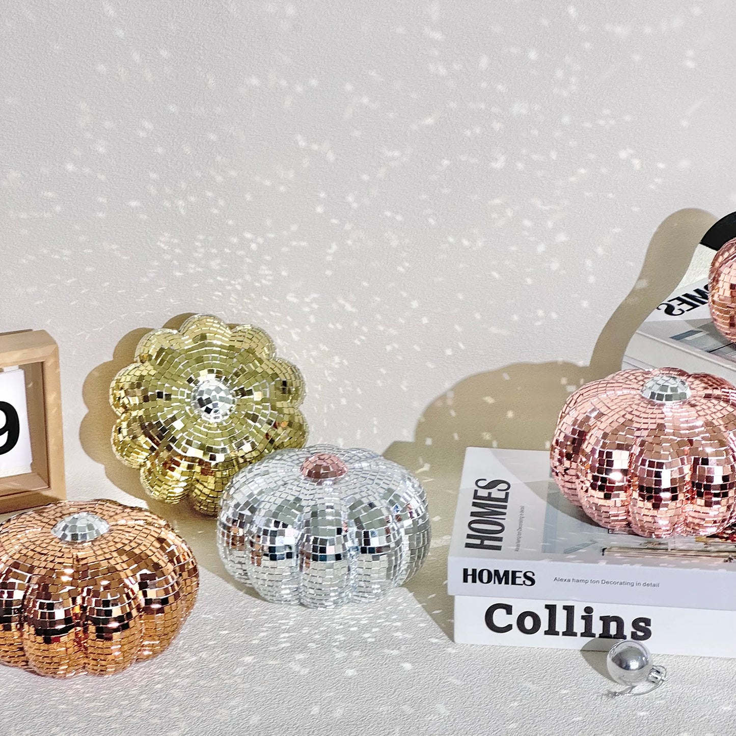 2 Size Disco Pumpkin Home Decorations Gift For Friend Bar Party