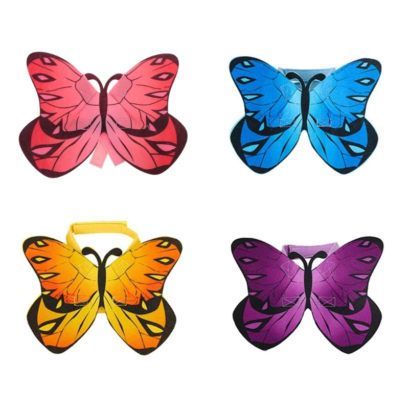 Colorful Pet Cosplay Butterfly Theme Wing Photo Props Suitable Cats