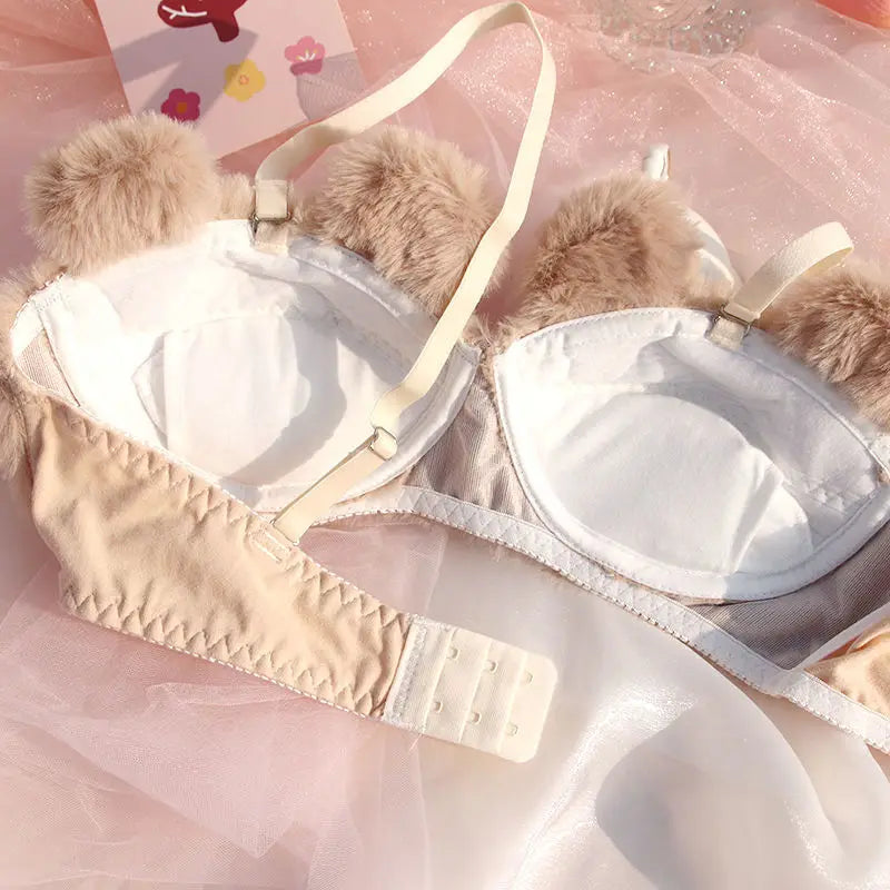 Japanese Girls Cute Lingerie For Women Cartoon Bear Students Plush