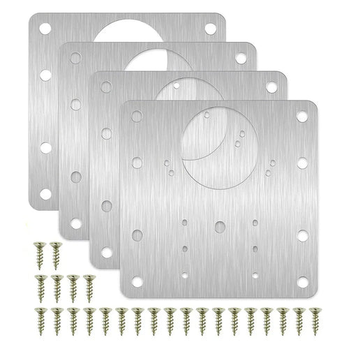 2/4/10pcs Hinge Plate Kitchen Cupboard Door Hinge Repair Kit Plates