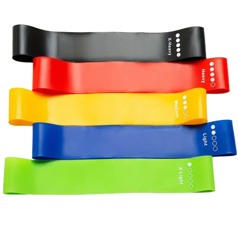 7Pcs Tpe Resistance Bands Fitness Set Rubber Loop Strength Training