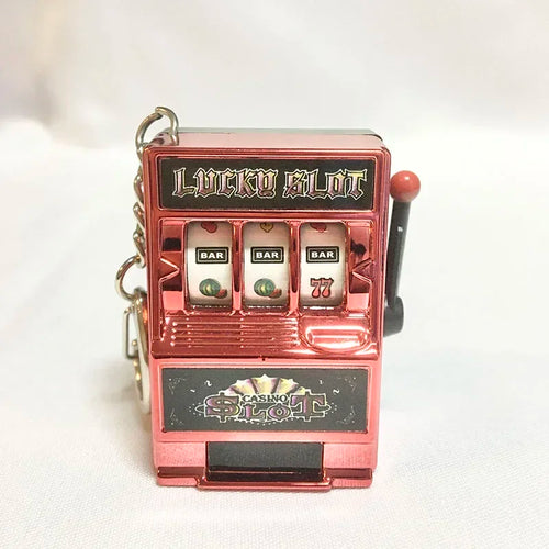 Simple Fashion Trend Keychain Toy Fruit Machine Slot Machine Keychain