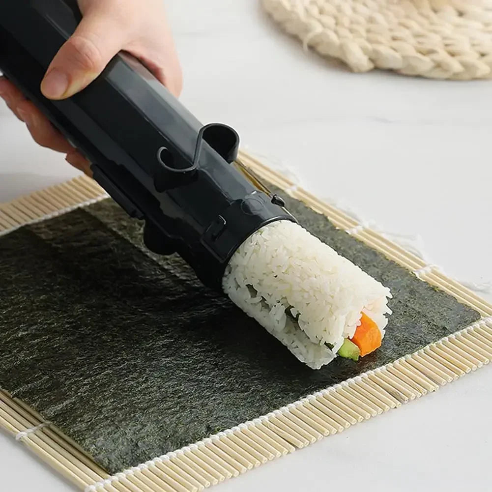 Sushi Bazooka with Sushi Bamboo Rolling Mat, Beginner Sushi Making Kit