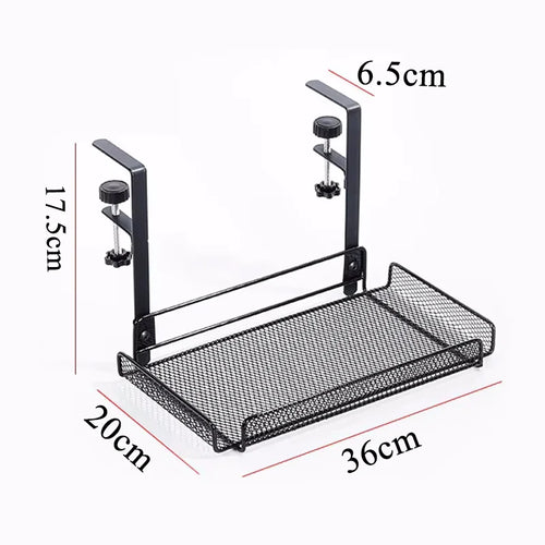 Under Desk Cable Management Tray No Drill Steel Desk Cable Organizers