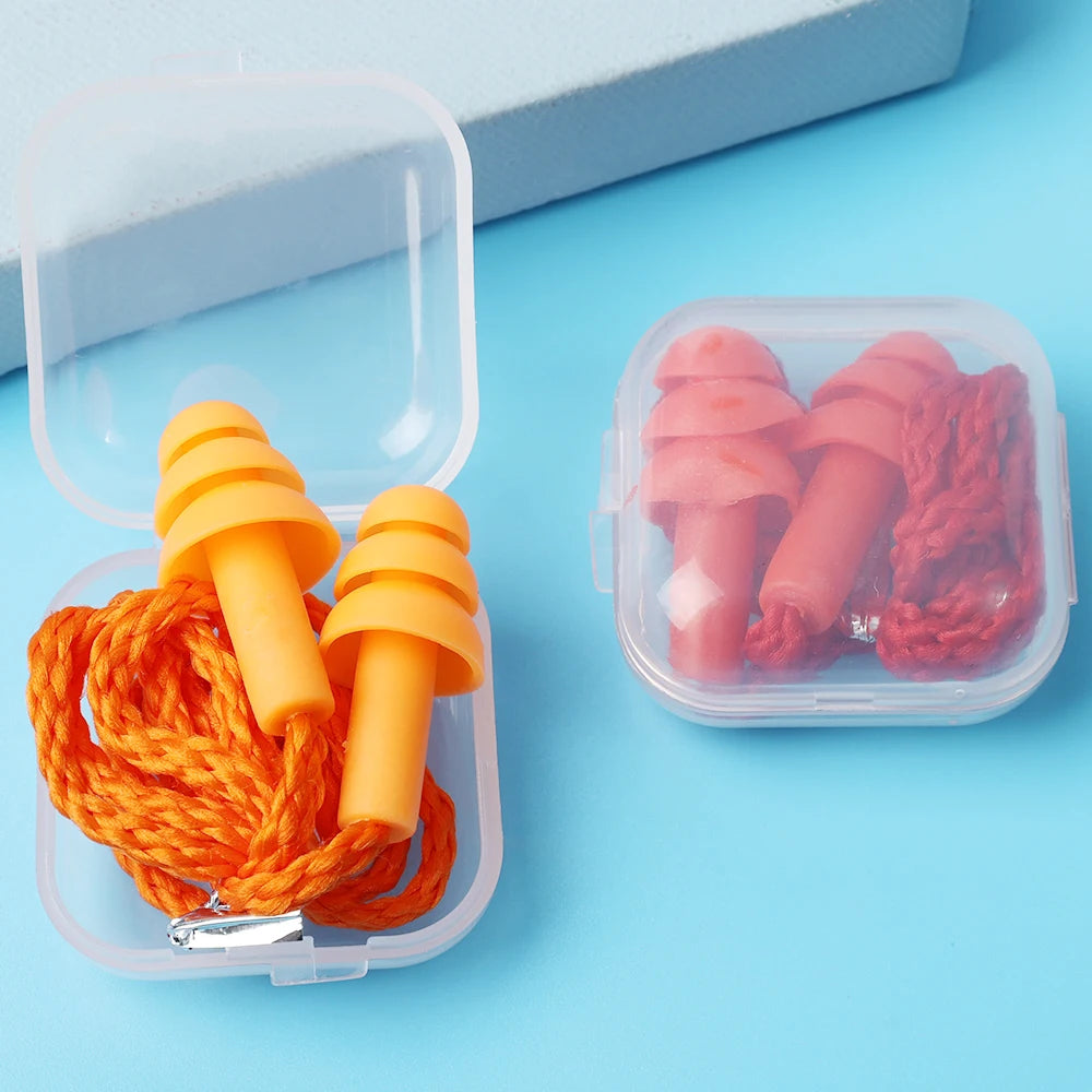 Silicone Corded Ear Plug Protector Anti Lost Reusable Hearing AliExpress
