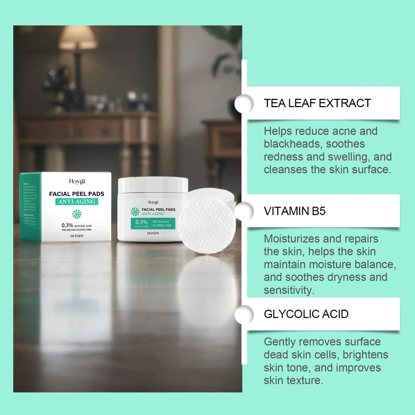 ClearGlow Pads – Exfoliate, Hydrate, Conquer Acne! Hoygi Skin Care Store