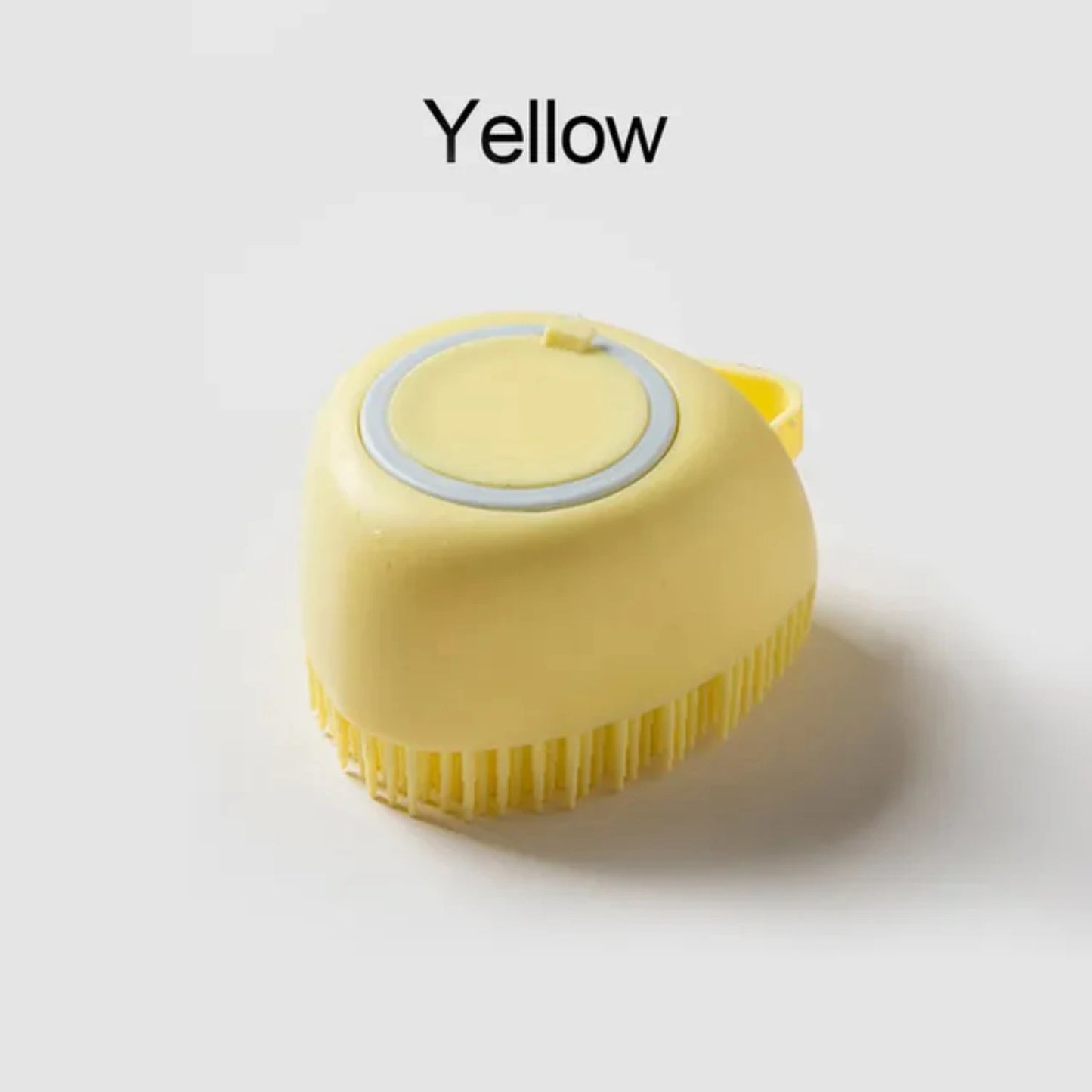 Silicone Pet Grooming Brush with Shower Gel Dispenser for Dogs and Cats