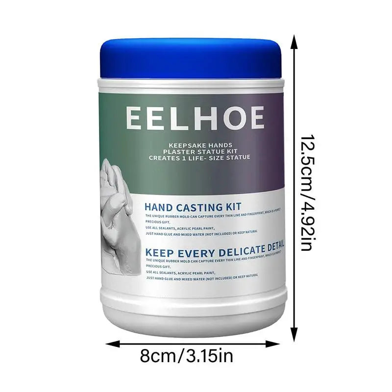 3D Hands Mold Kit Creative Family Couples Hands Casting Kit DIY Souvenir Baby Kids Hand Foot Printing Mold Plaster Casting Tools Warm Life Household Store